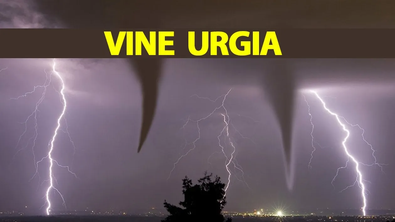 ANM a modificat prognoza. Vine urgia în România. Urmează 12 ore de furie atmosferică