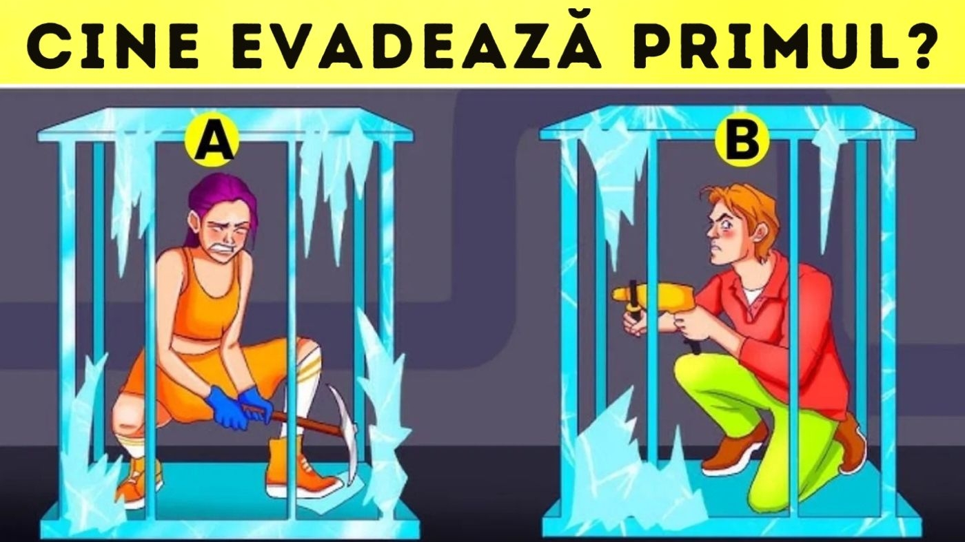 Test de inteligență | Numai geniile ghicesc cine va evada primul în doar 10 secunde!