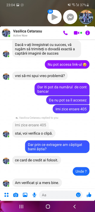 Atenție la înșelătorii! Discuția dintre un internaut și un hoț online. S-a folosit de numele lui Vasilică Ceterașu să facă bani