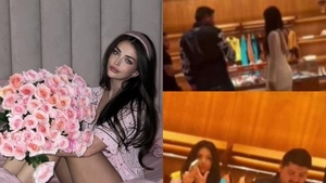 Andreea Bostănică, la cumpărături în mall, în compania presupusului iubit arab. Imaginile au apărut după ce a negat relaţia