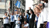 Ce s-a întâmplat la sărbătorirea titlului în centrul Constanței. Echipa lui Gheorghe Hagi, adusă ca marile campioane ale Europei