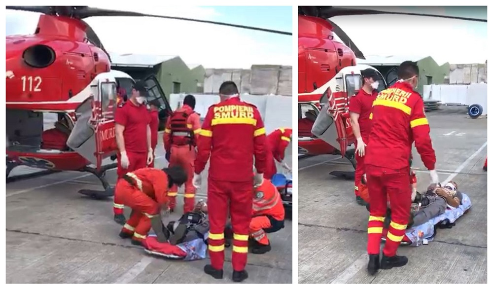 Accident de muncă înfiorător în Prahova! Bărbatul rănit grav a fost adus cu elicopterul SMURD în București