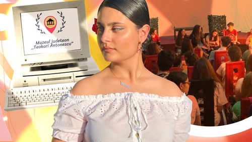 Ea este eleva din Giurgiu care a creat logo-ul muzeului din oraș