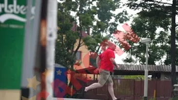 Iubitul Ginei Pistol a facut sport pentru o sticla cu apa