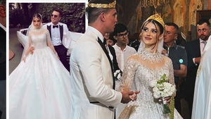 Primele imagini cu fiica lui Mugur Mihăescu în rochie de mireasă! ”Lumea bună” și-a dat întâlnire la nunta Ivonei Mihăescu cu Vlad Gabura