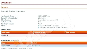 Monica e ahtiata dupa banii lui Irinel! Vrea sa-i blocheze conturile pentru 5.000 de euro. Banii sunt contravaloarea cheltuielilor de judecata in urma procesului de custodie