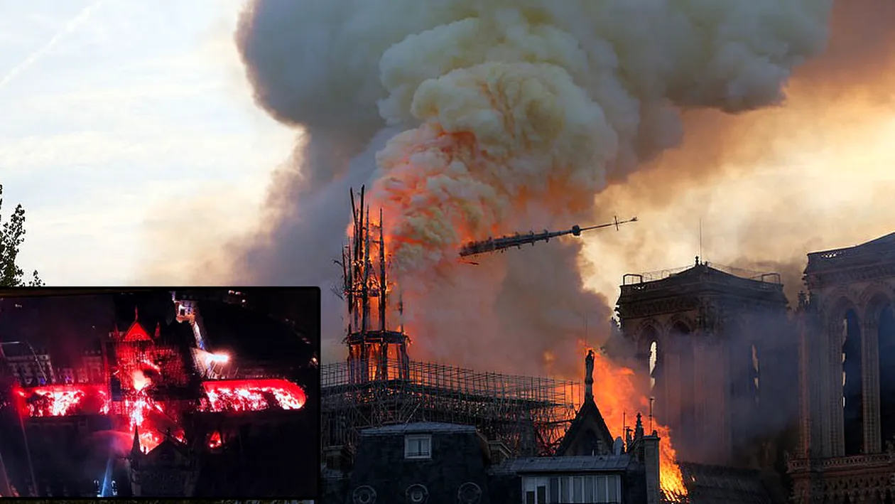 Primele imagini din interiorul Catedralei Notre Dame, dupa incendiu. Ce a mai rămas din simbolul Parisului