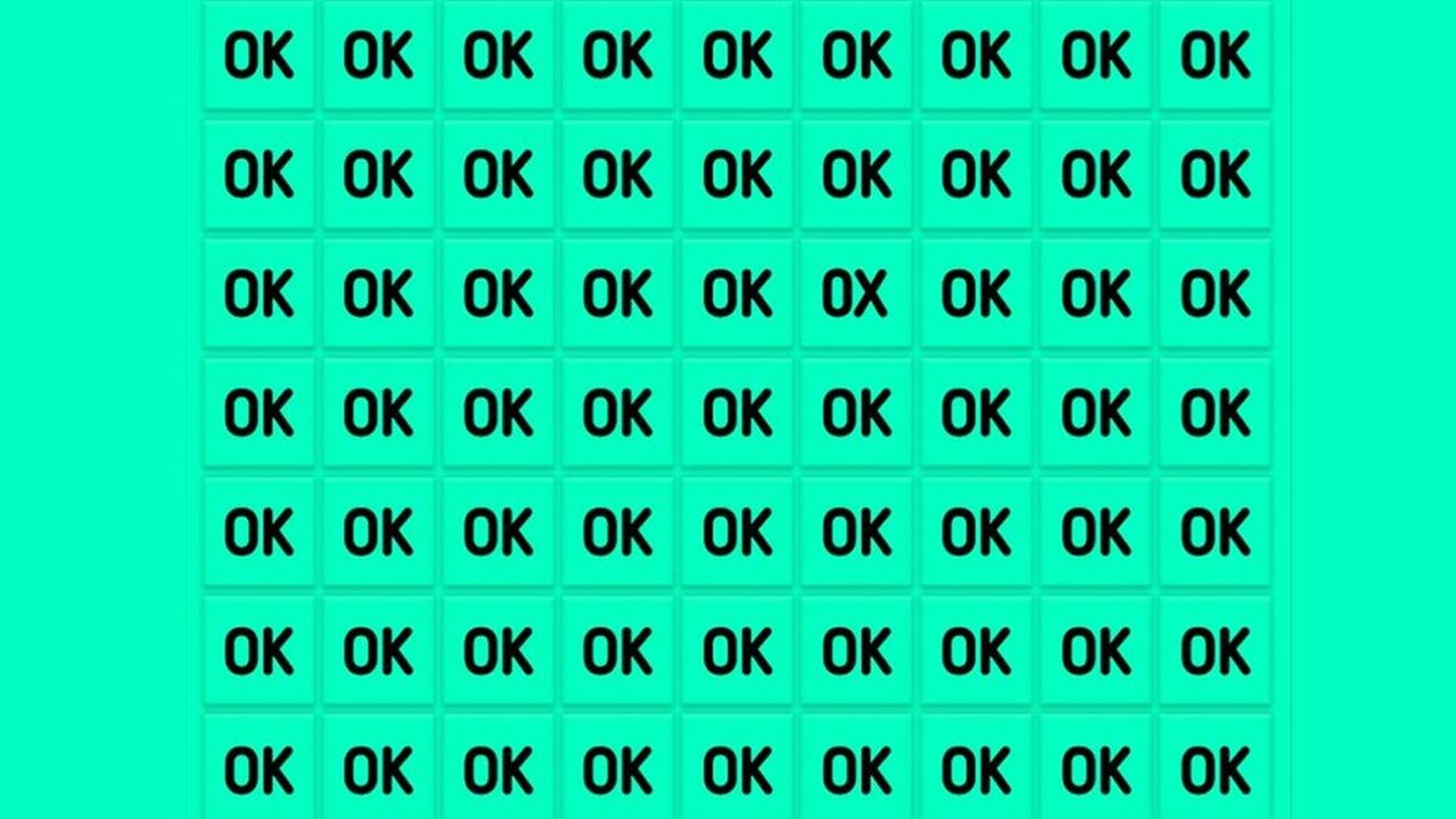 Test de perspicacitate | Găsiți singurul "OK" care nu este ok!