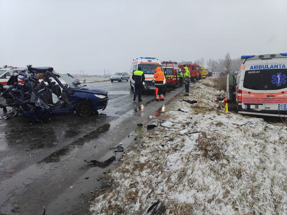 Accident mortal pe E85 / Foto: ISU