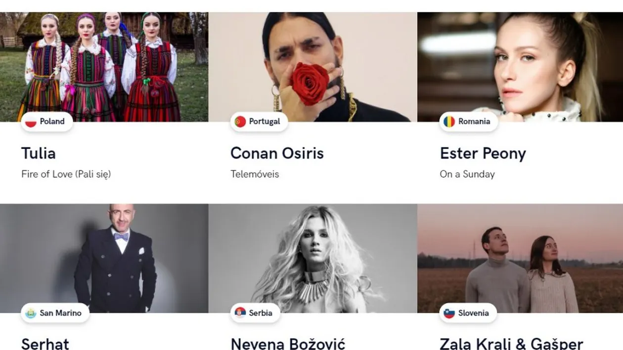 Piesele de la Eurovision 2019. Ascultă toate melodiile