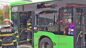 NEWS ALERT! Grav accident în Drumul Taberei! Un autobuz s-a ciocnit cu un tramvai, mai mulți pasageri au fost răniți