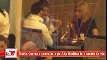 Florin Costea si-a scos iubita la un restaurant cu specific italienesc! A consolat-o pe Ada Nechita la o carafa de vin