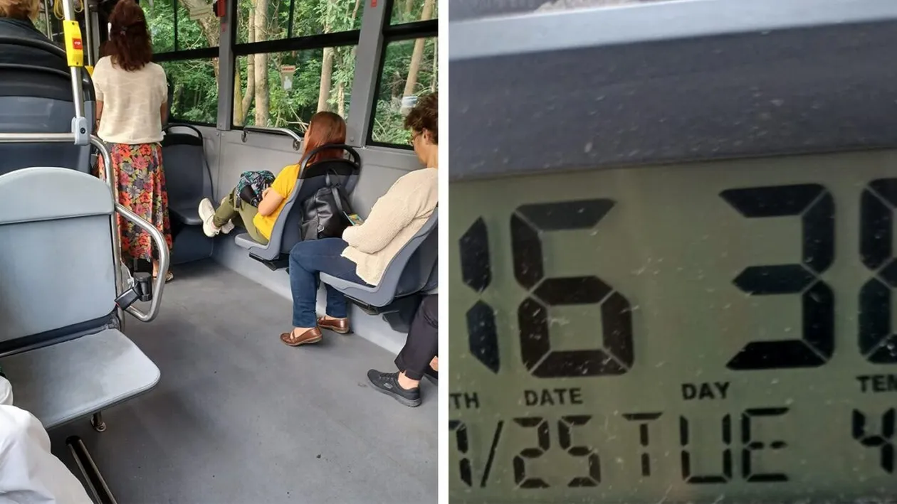 De necrezut! Ce temperatură a fost într-un tramvai din București, ieri, în cea mai călduroasă zi din 2023