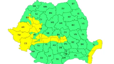 Avertizare ANM. A fost emis un cod galben de vijelii și vânt puternic. Care sunt zonele vizate