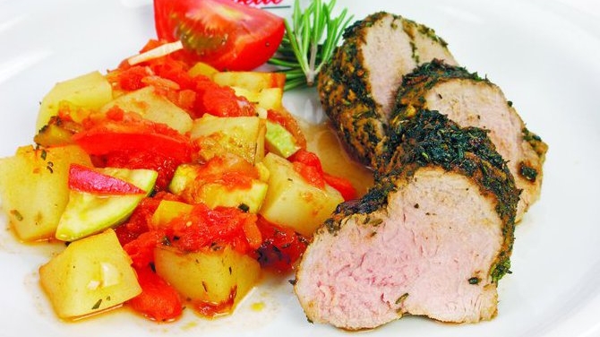 Muschiulet de porc la cuptor