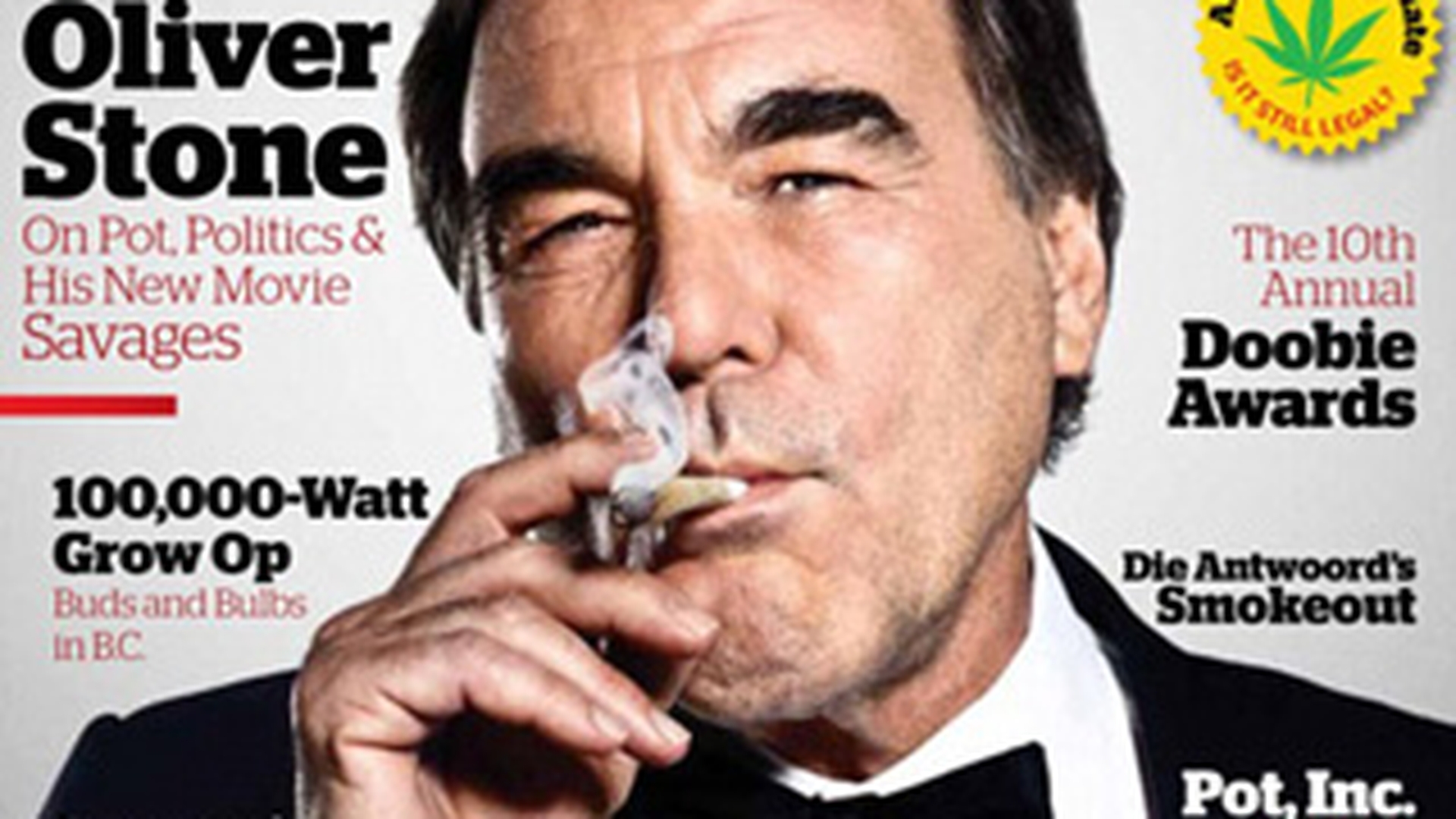 Regizorul Oliver Stone pozeaza cu joint-ul in gura si recunoaste: "M-as apuca de cultivat iarba!"