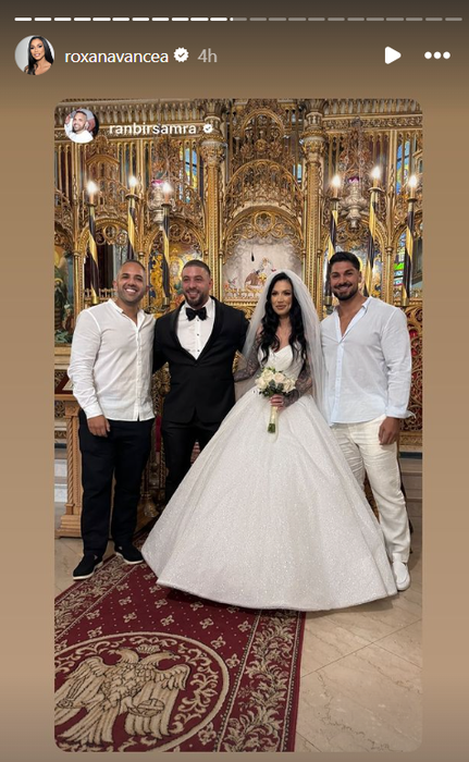 Roxana Vancea, la nunta ei / Foto: Instagram