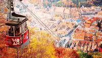 Câți lei costă un drum cu telecabina din Brașov până pe Tâmpa: Trebuie să stai bine cu nervii