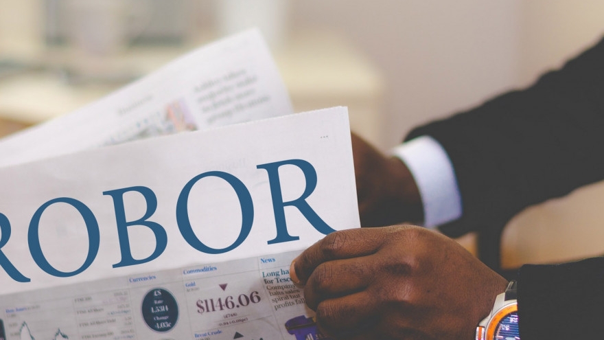 Indicele ROBOR la 3 luni a urcat la cel mai ridicat nivel din ultimele două săptămâni: 3,14%