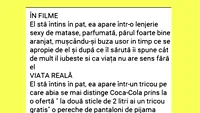 Bancul începutului de săptămână | În filme VS viața reală