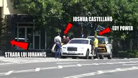 Imagini desprinse din filmele cu gangsteri în cel mai bogat şi mai bine păzit cartier din România. Edi Chioru al lui Ticuţă & Joshua Castellano au blocat strada lui Iohannis cu maşinile de jumătate de milion de EURO! 