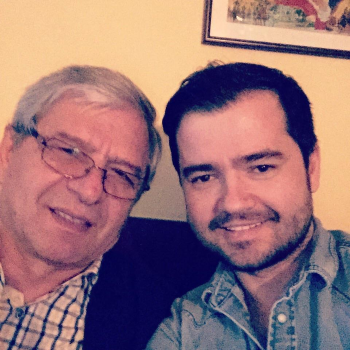 Laurenţiu Duţă, alături de tatăl său
