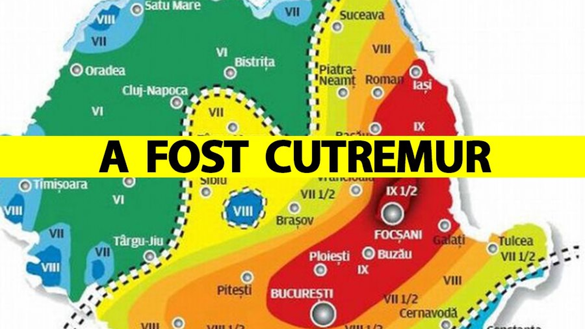 Cutremur mare în România! Este cel mai puternic din ultimele luni. Lista orașelor afectate
