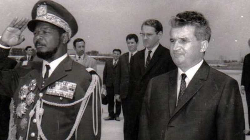 Bokassa, primit de Ceaușescu în 1973
