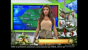 Roxana Vancea a uitat sa se schimbe! A prezentat vremea in pantaloni scurti de pijama!