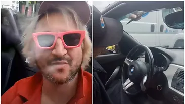Alex Dobrescu s-a dat din nou în spectacol și s-a făcut de râs în trafic! Filmarea s-a viralizat rapid