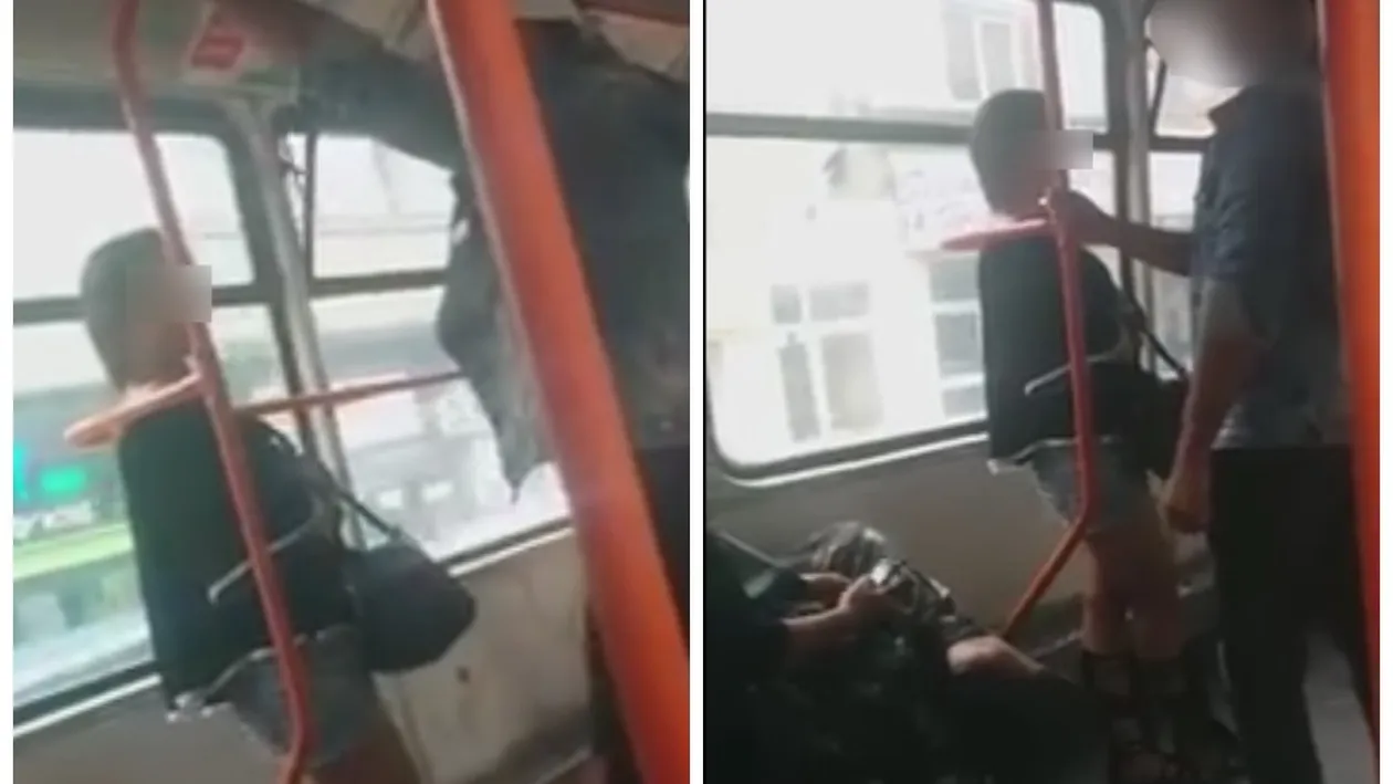 S-a luat de ea în tramvaiul 16. Fata era speriată, nimeni nu s-a băgat