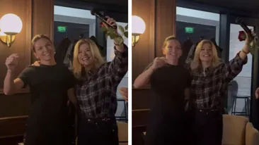 Imagini rare cu Simona Halep. A cântat cu foc, alături de Loredana