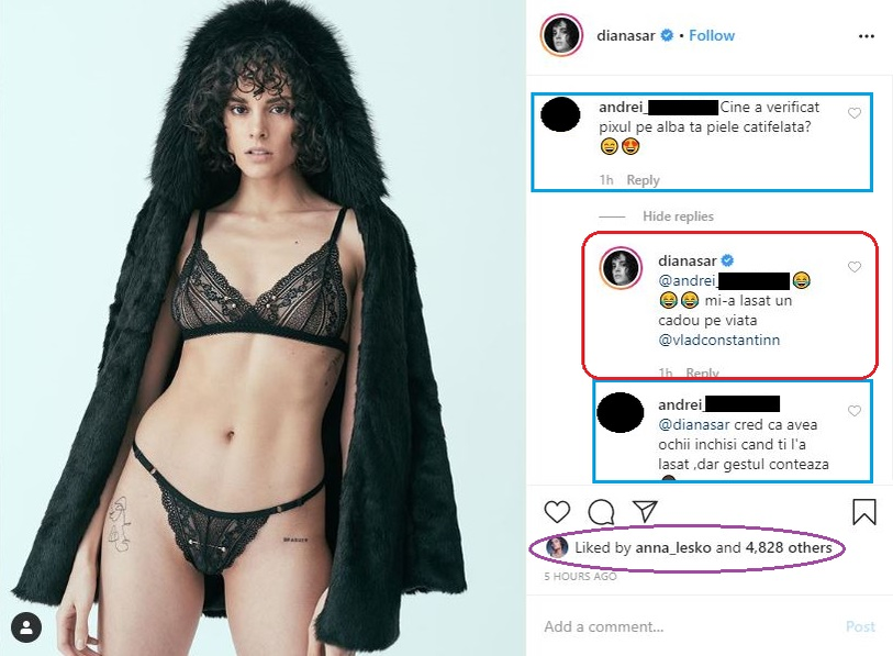 Diana Sar, pictorial îndrăzneț într-o lenjerie intimă complet transparentă! Ce accesoriu periculos are în bikini