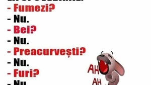 Bancul de weekend | La spovedanie: "Fumezi, bei?"
