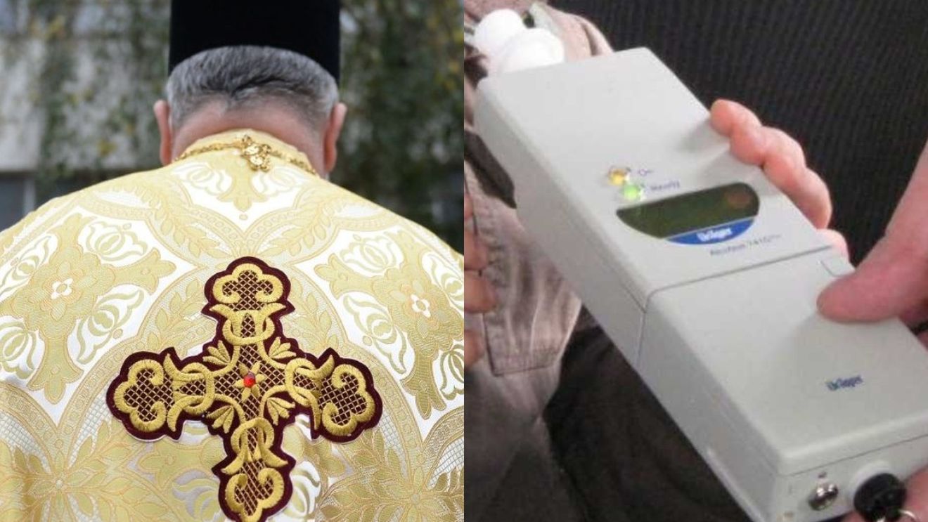 Un preot a petrecut prea mult de Constantin și Elena. A fost luat cu ambulanța din stradă