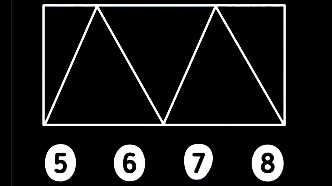 Test de logică | 5, 6, 7 sau 8: Câte triunghiuri sunt, de fapt, în această poză?