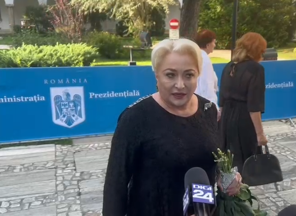 Cum a apărut Viorica Dăncilă la priveghiul lui Ion Iliescu? Toate privirile s-au întors către ea