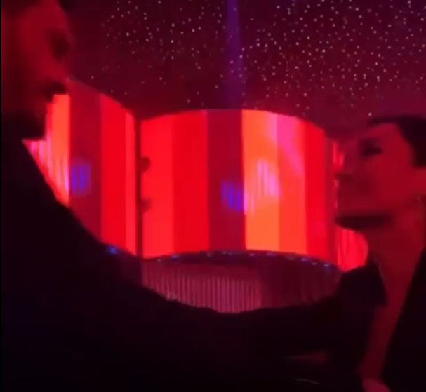 George Burcea și Viviana Sposub, dansuri "fierbinți" în club