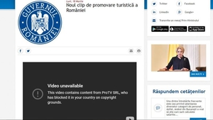 Clipul de promovare a României a fost șters de YouTube. Reacția Pro TV