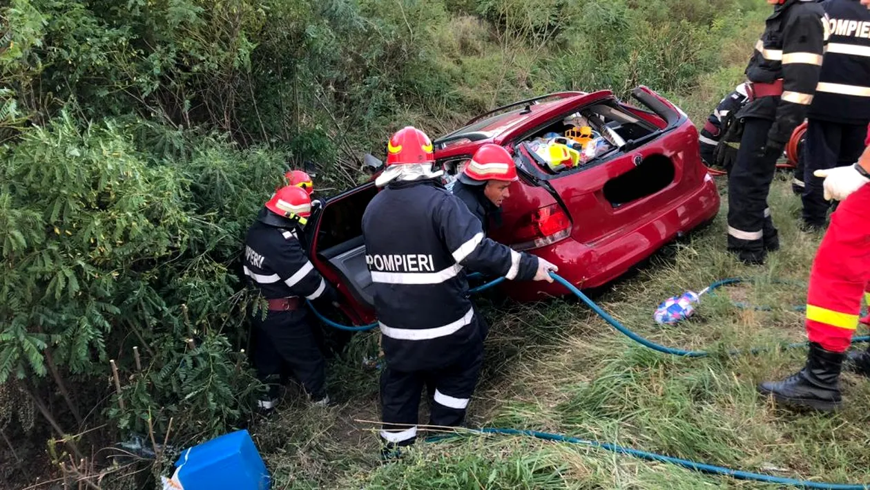 Accident grav pe Autostrada București-Pitești. Sunt șase victime, iar una dintre ele este încarcerată
