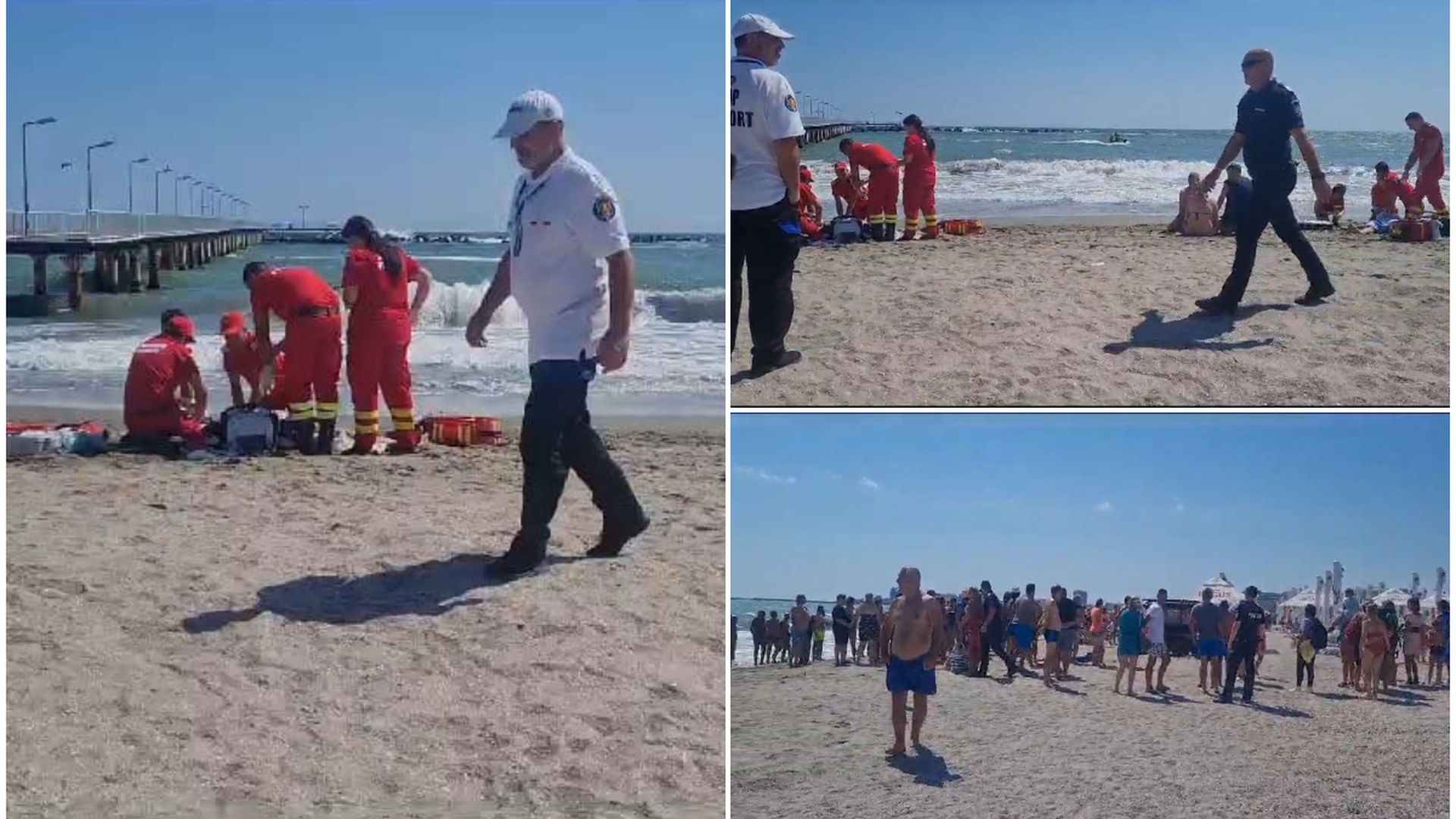 Dezastru pe plaja din Mamaia! Trei persoane au murit înecate, iar alte două au ajuns la spital