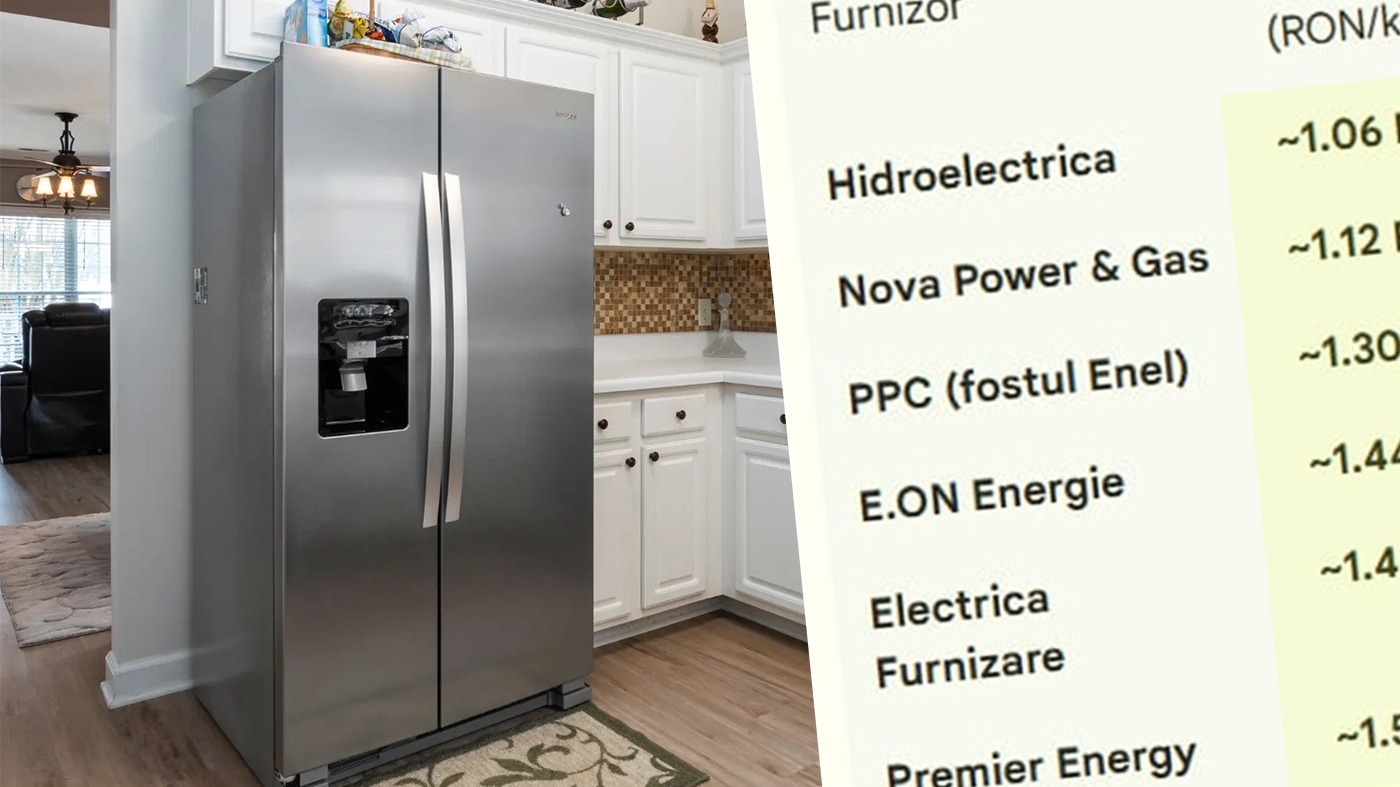 Am făcut calculul complet. Cât curent consumă un frigider și câți lei plătești lunar, în funcție de furnizorul de energie electrică
