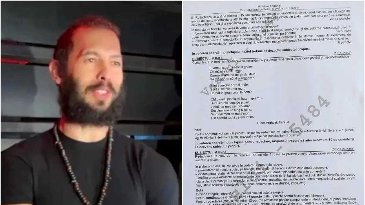 Ce perle ne oferă BAC 2023? Andrew Tate a fost comparat cu Harap-Alb la simulare