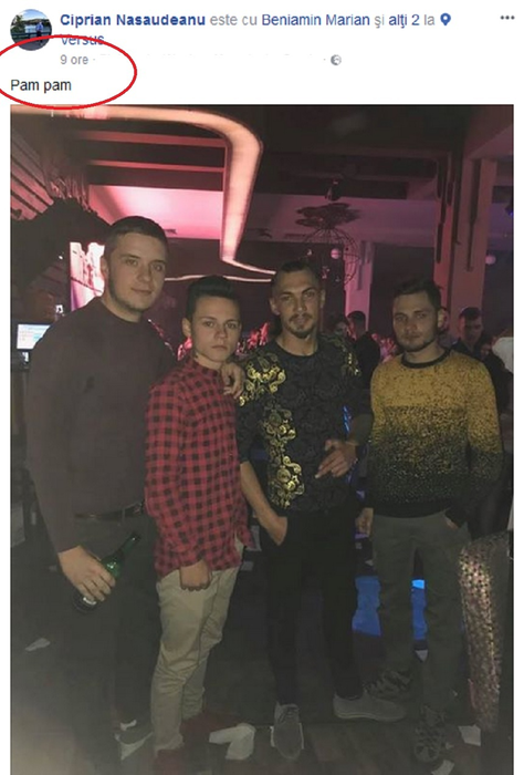 Andrei Prelucă, Benamin Marian Paraliuc, Ciprian Năsădeanu, Emanuel Darius Paraliuc. Sursa foto: Facebook