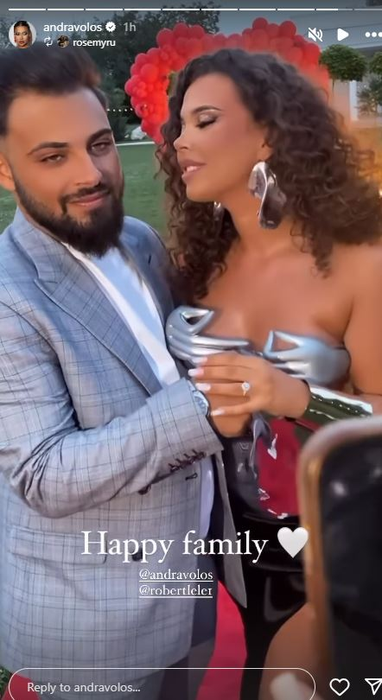 Andra Volos a primit inelul din partea lui Robert Lele / sursă: Instagram