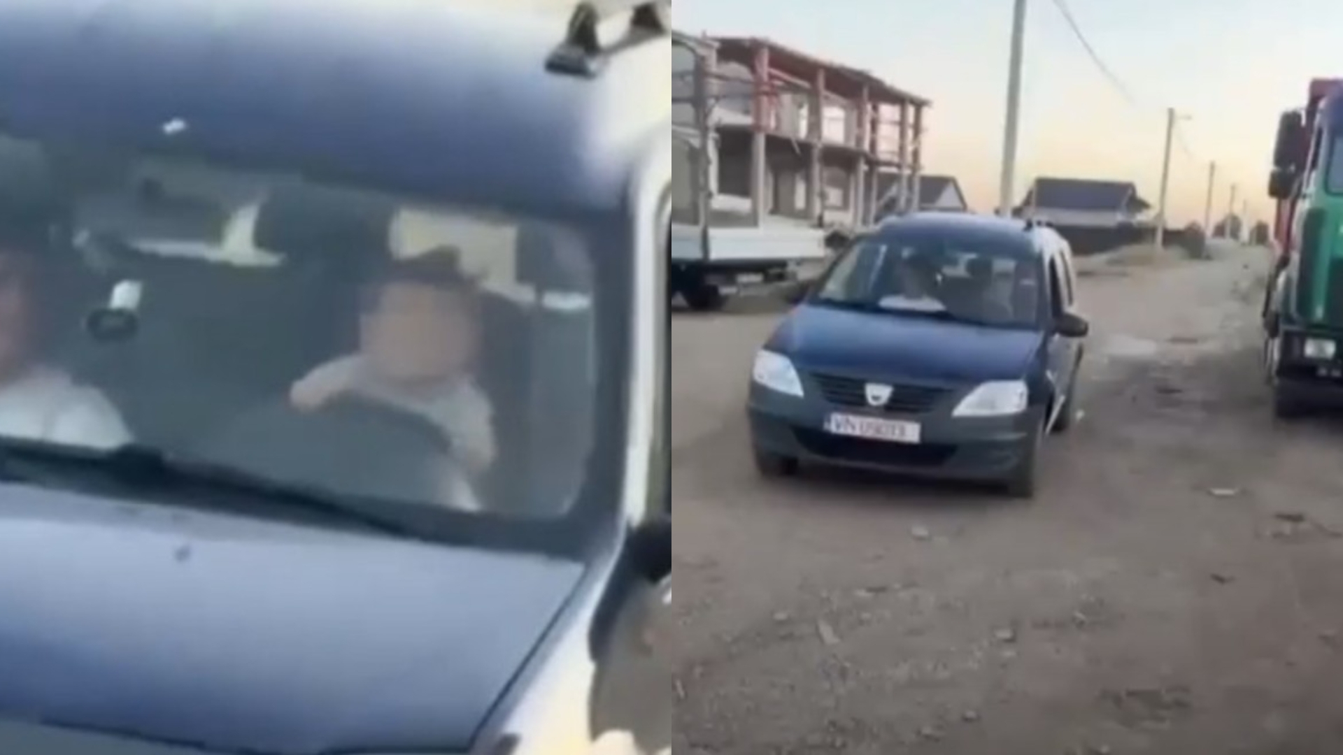Scene incredibile în Vrancea. Un bebeluș de 11 luni conducea o mașină pe un drum public