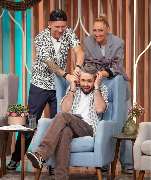 Radu Bucălae, într-un moment amuzant la ”Neatza” (Foto: Instagram)