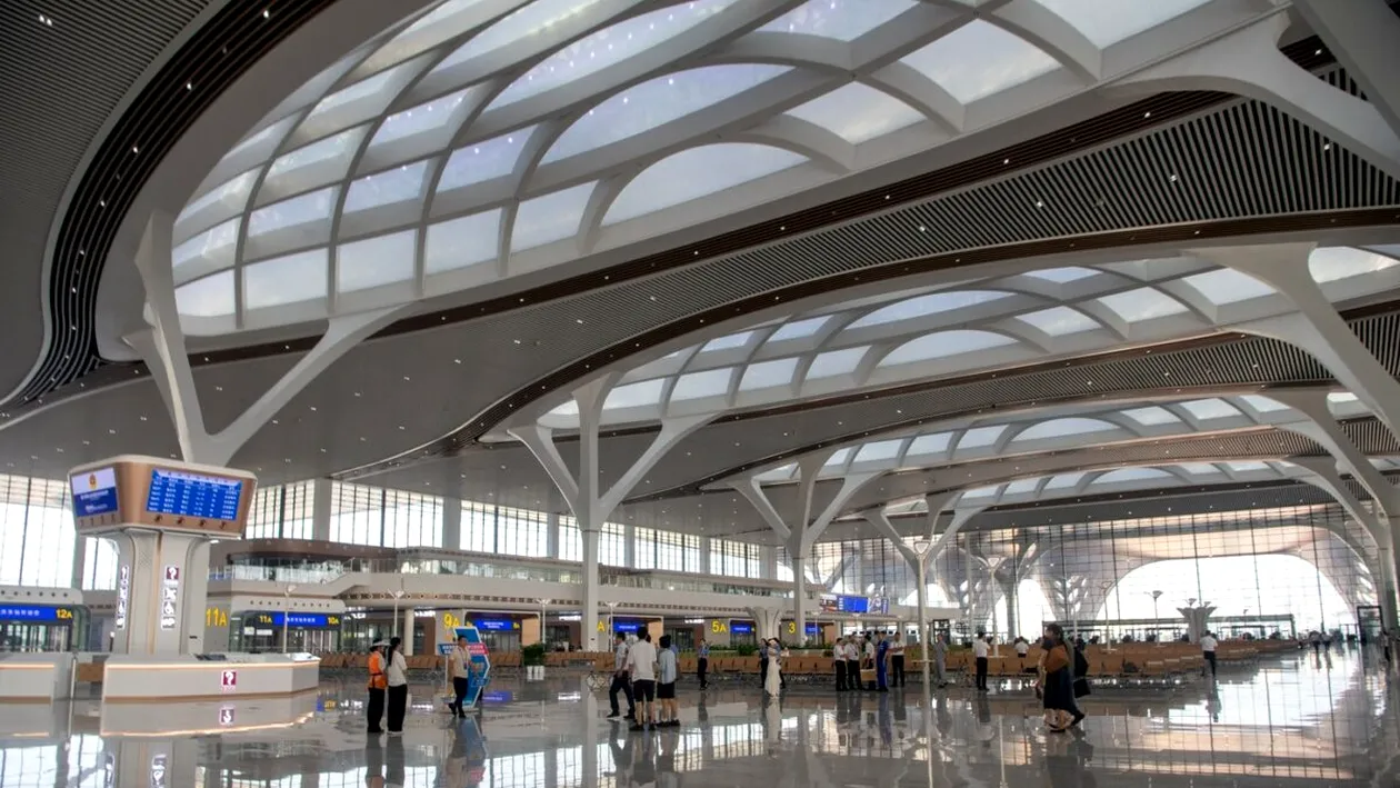 Cea mai mare gară din lume a fost inaugurată în China. Cum arată terminalul cât 170 de terenuri de fotbal