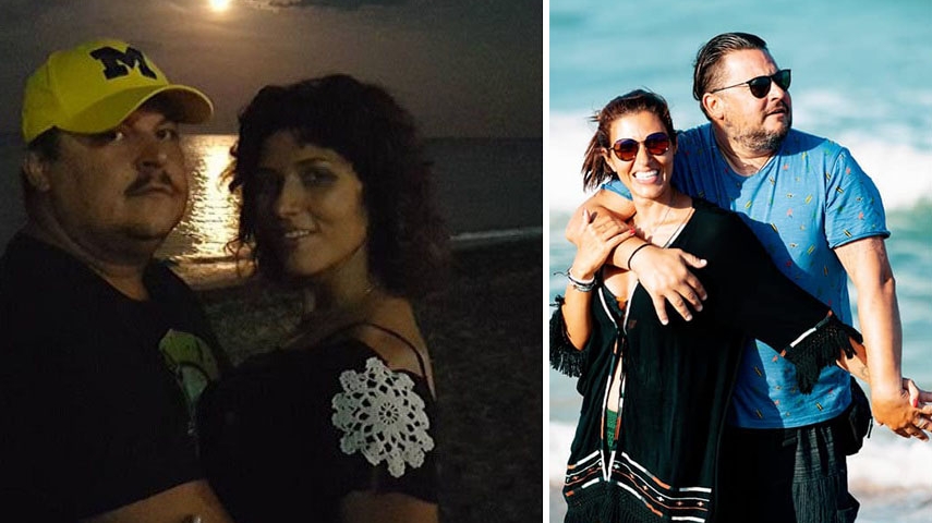 Imagini rare cu Cătălina, soţia lui Mihai Bobonete, de la plajă. Actorul Pro TV le-a făcut publice