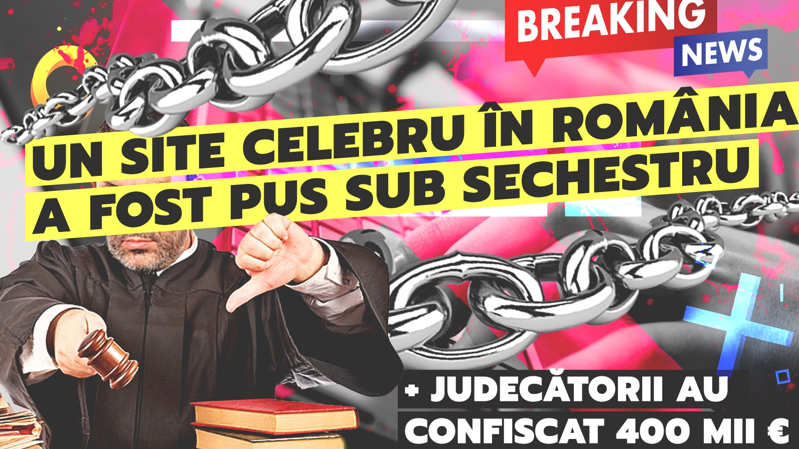 Un site celebru în România a fost pus sub sechestru + judecătorii au confiscat 400 mii € din conturi